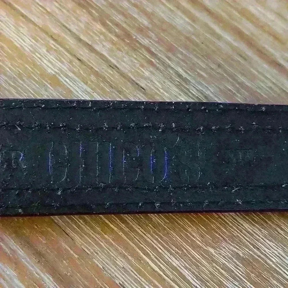 Chico's Womens Leather Floral Beaded M/L Velcro Close Belt. - Picture 14 of 15